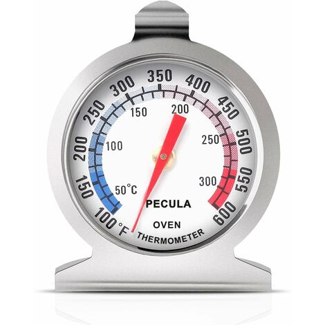 Ofenthermometer 50–300 °c / 100–600 °f. Sofort Ablesbares Thermometer Für Backofen, Grill, Fritteuse, Smoker Und Mehr. Küchenthermometer Aus Edelstahl.