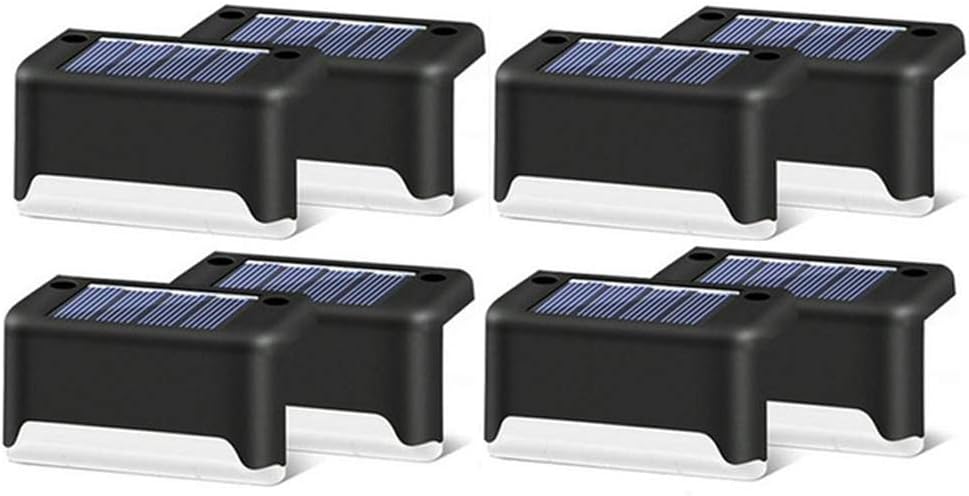 Solar-treppenleuchten Für Den Außenbereich, 16 Stück, Wasserdichte Led-beleuchtung Für Außentreppen, Stufen, Zaun, Hof, Terrasse, Dachrinne, Weg, Dekoration, Warmweiß H81