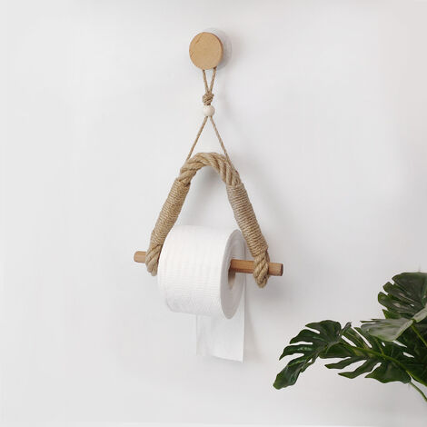 Vintage Toilettenpapierhalter Aus Hanfseil Für Badezimmer, 1 Stück, 3524,5 Cm.