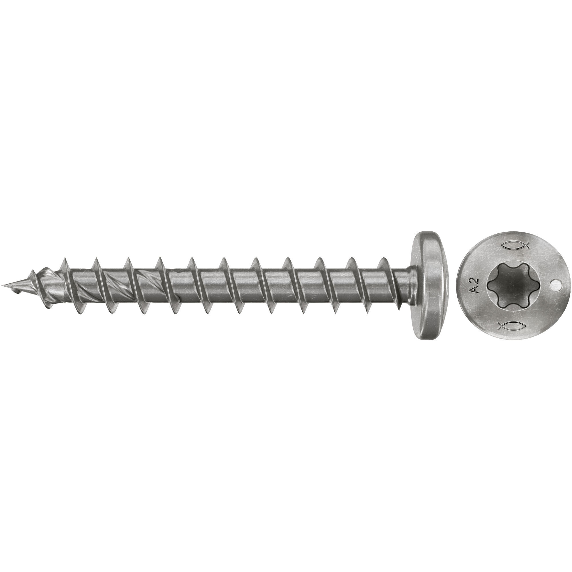 Spanplattenschraube PowerFast II 4,5x40 Halbrundkopf TX