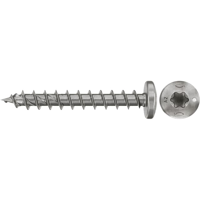 Spanplattenschraube PowerFast II 4,5x40 Halbrundkopf TX