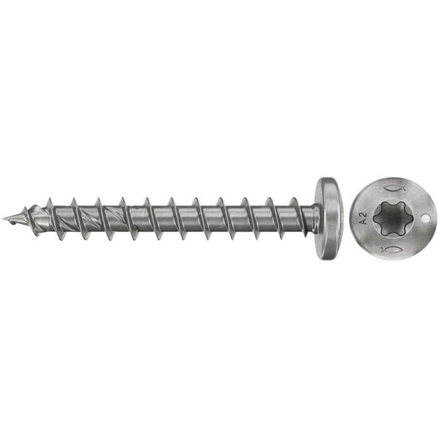 Spanplattenschraube PowerFast II 4,5x35 Halbrundkopf TX