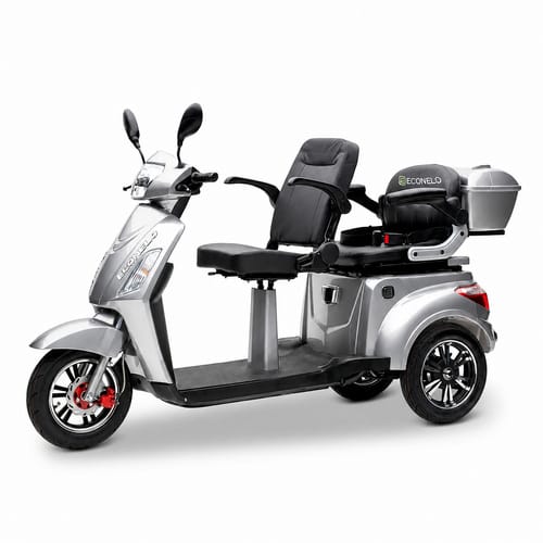 E-Roller »Billy 2.0«, 25 km/h, BxHxT: 76 x 115 x 195 cm, silberfarben