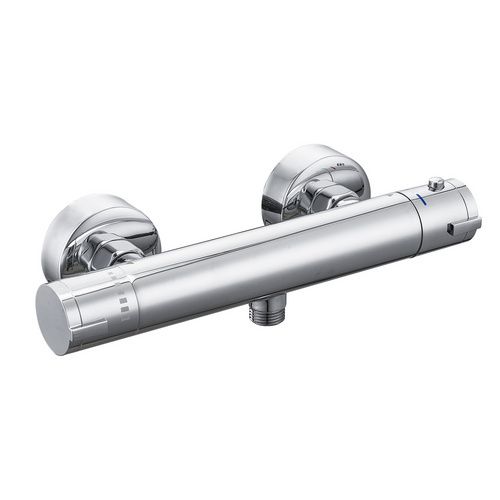 GO/ON! Wannen- und Brausethermostat, Messing, verchromt - silberfarben