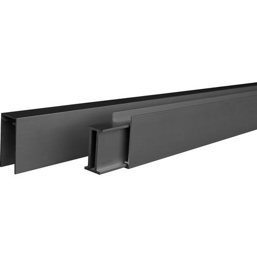 Mr. GARDENER Start-/Abschlussleistenset »Turino«, BxHxL: 50 x 25 x 1800 mm - schwarz Bild 2