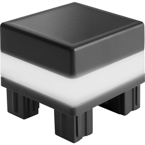 Mr. GARDENER Led-Pfostenleuchte, ⌀ x H: 8,8 x 2,5 cm, geeignet für: Donatus/Turino Aluminium Pfosten - schwarz