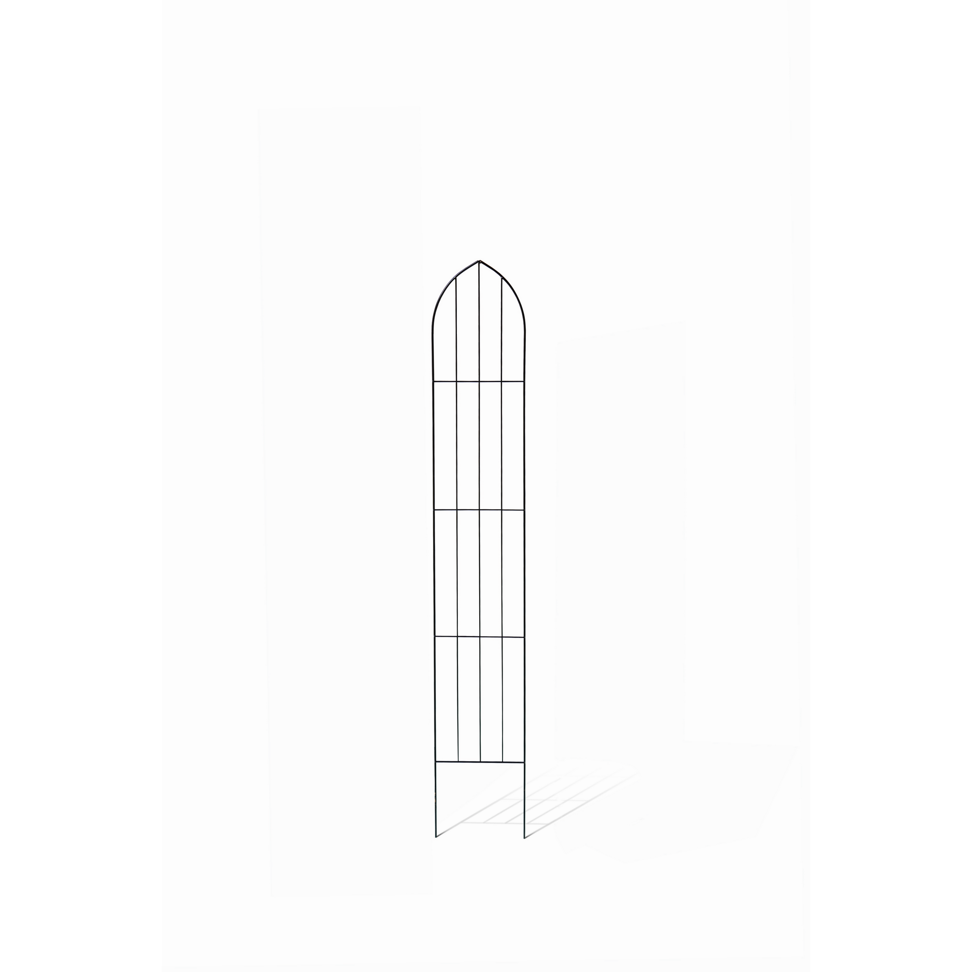Zierspalier 'Gothic' schwarz 24 x 150 x 0,5 cm
