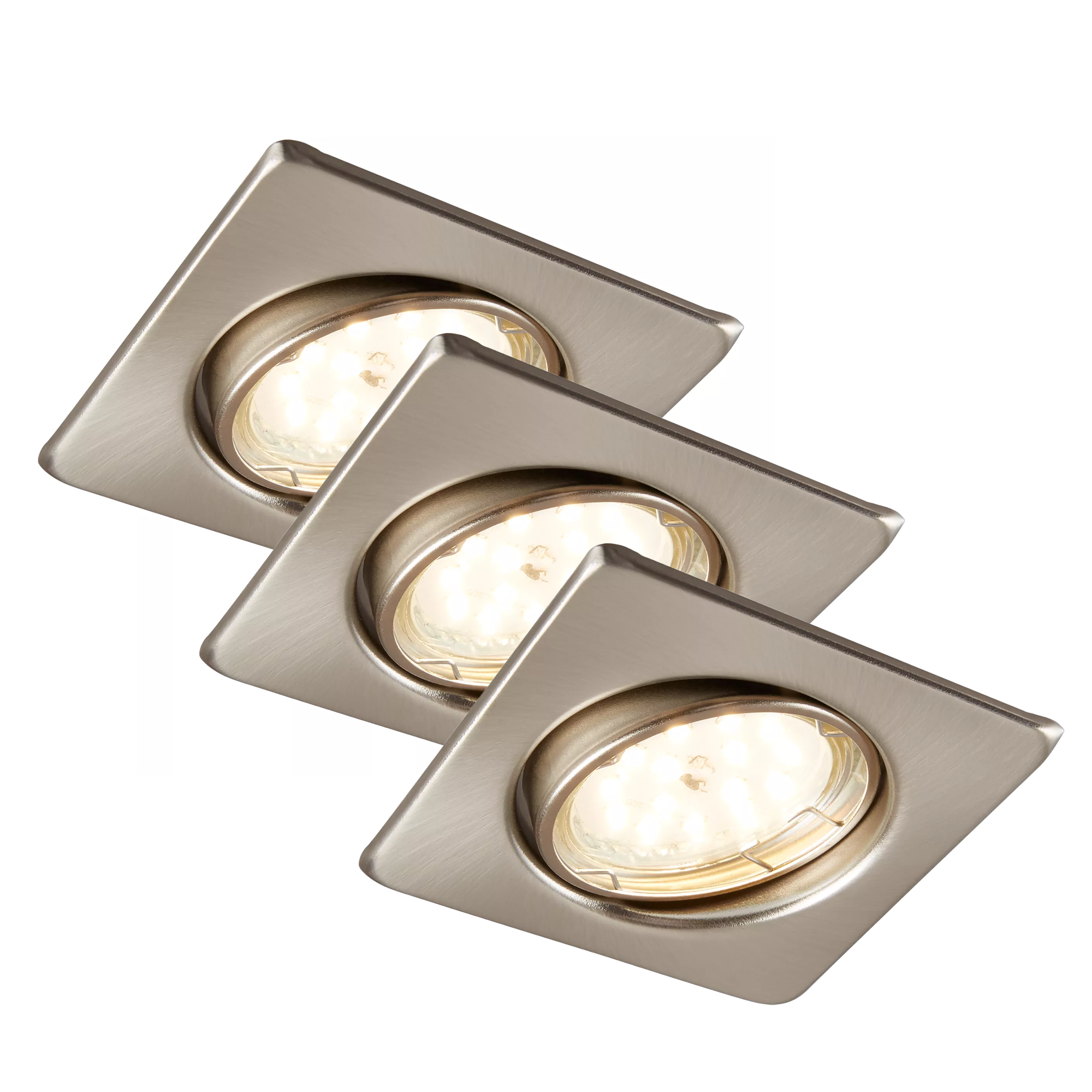 toom LED-Einbauleuchtenset 5 W 350 lm warmweiß 8,3 cm 3 Stück Bild 2