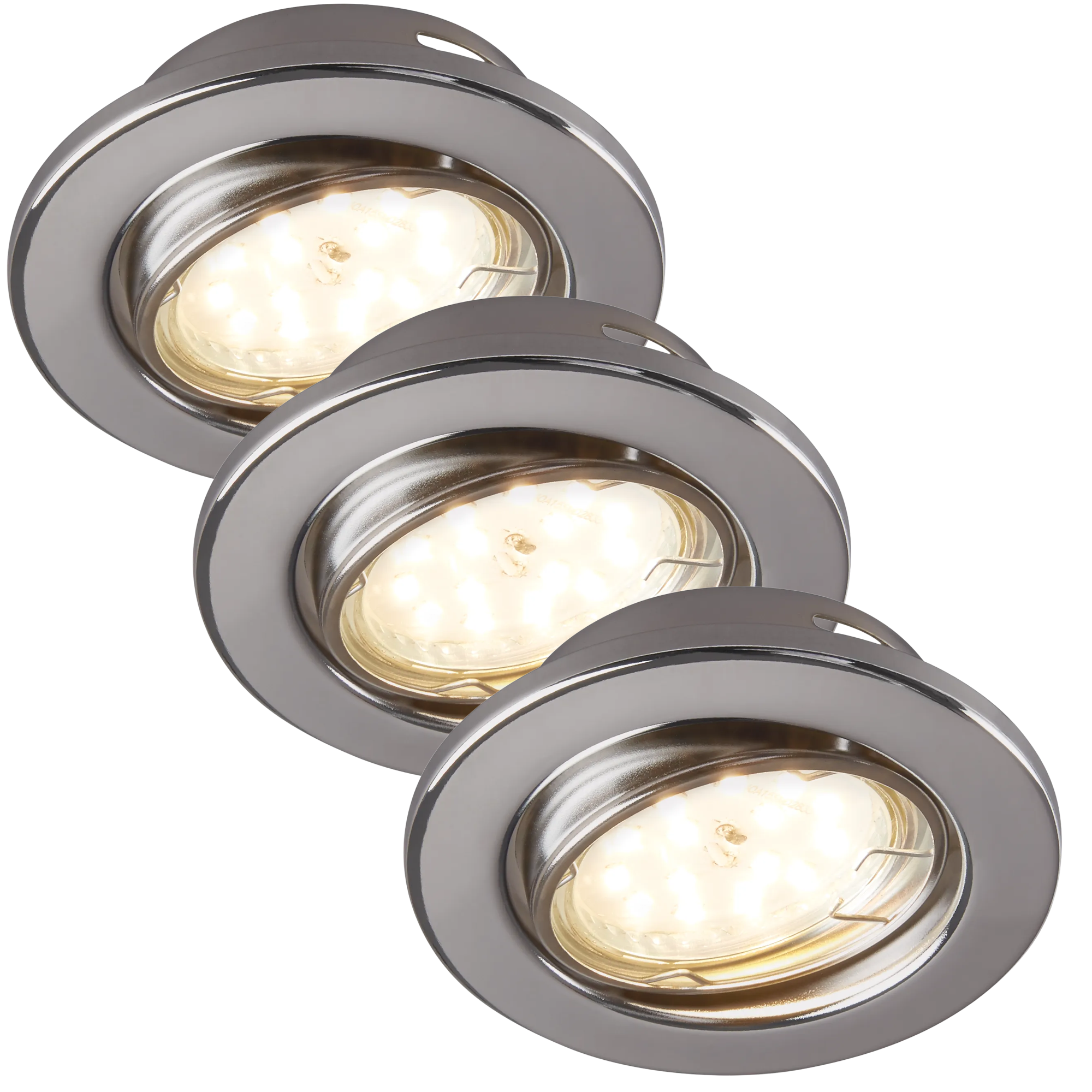 toom LED-Einbauleuchtenset 5 W 350 lm warmweiß Ø 8,6 cm 3 Stück Bild 2