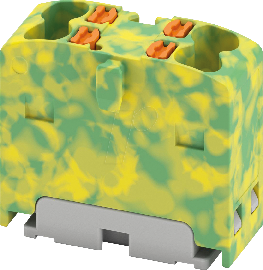 PHOE 1765186 - Verteilerblock PTFIX, 4x1,5, grün-gelb