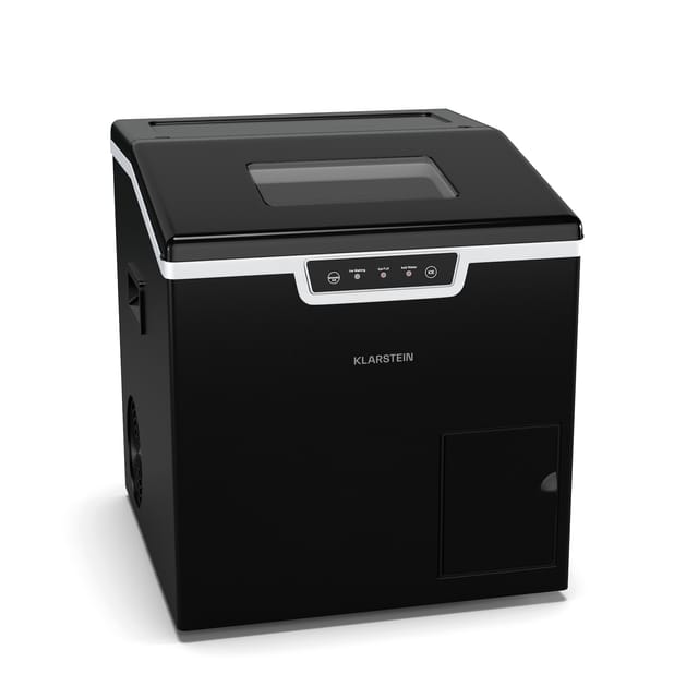 Icefestival Cube Eiswürfelbereiter Industrie-Eiswürfelmaschine 400W 1,8 Liter 20kg/24h Schwarz