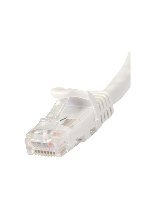 StarTech.com 0.5m White Cat6 / Cat 6 Snagless Ethernet Patch Cable 0.5 m - netværkskabel - 50 cm - hvid - Weiß - 0.5m