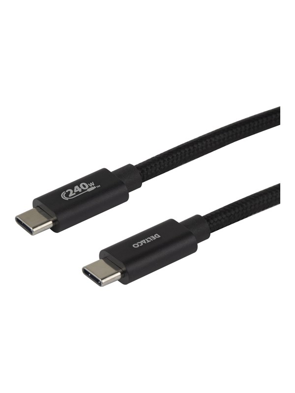 Deltaco - USB-C cable - USB-C to USB-C - 2 m