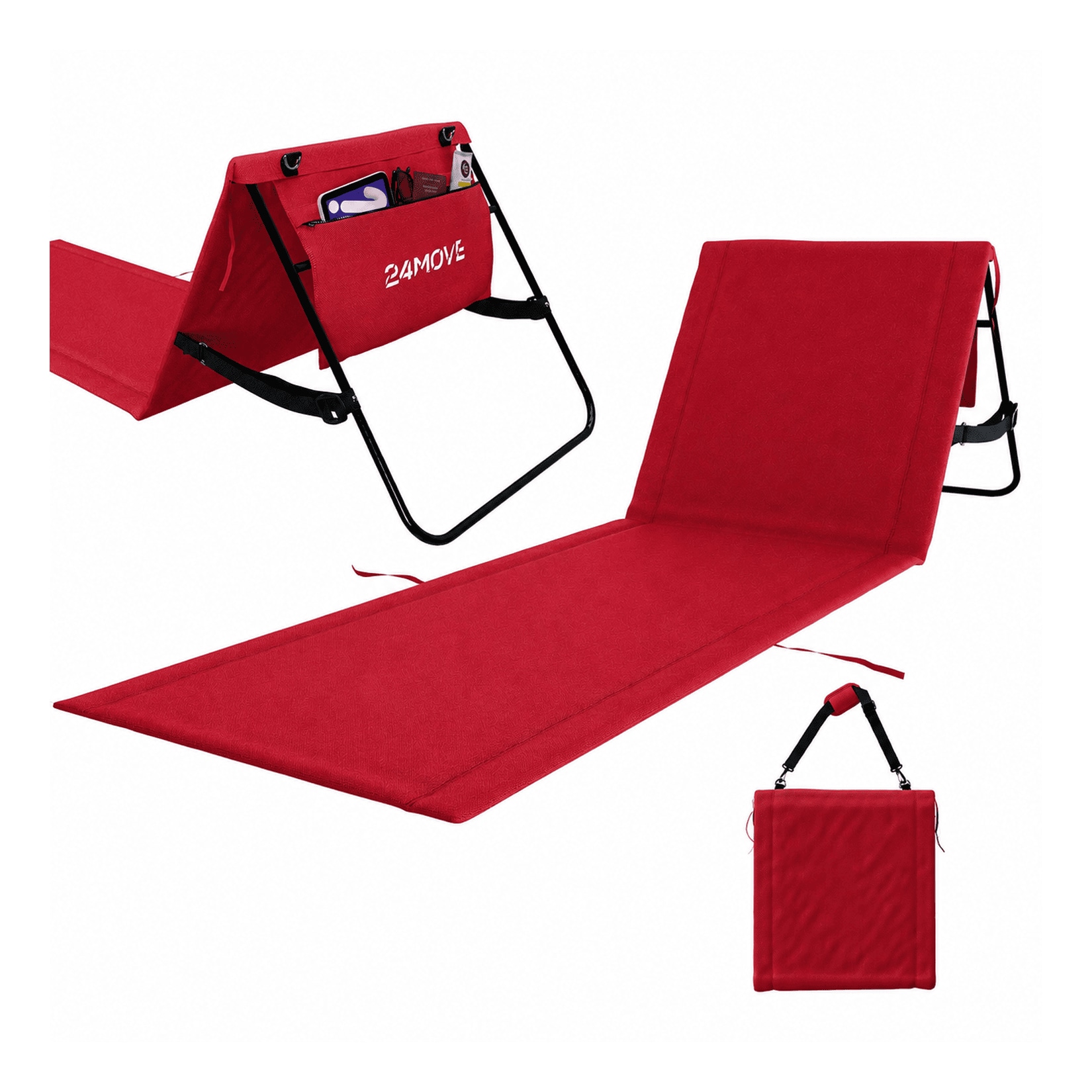 24MOVE® Strandmatte NATAL rot (1Stück)