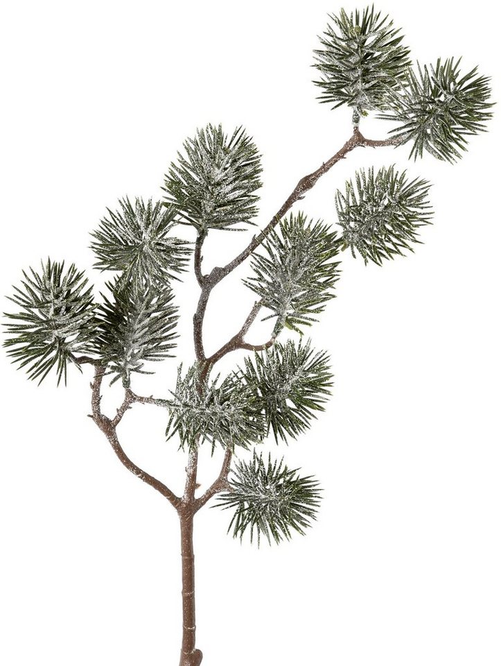 Winterliche Kunstpflanze Weihnachtsdeko Zeder, Creativ green, Höhe 55 cm, Zweig in Frost-Optik, 6er-Set