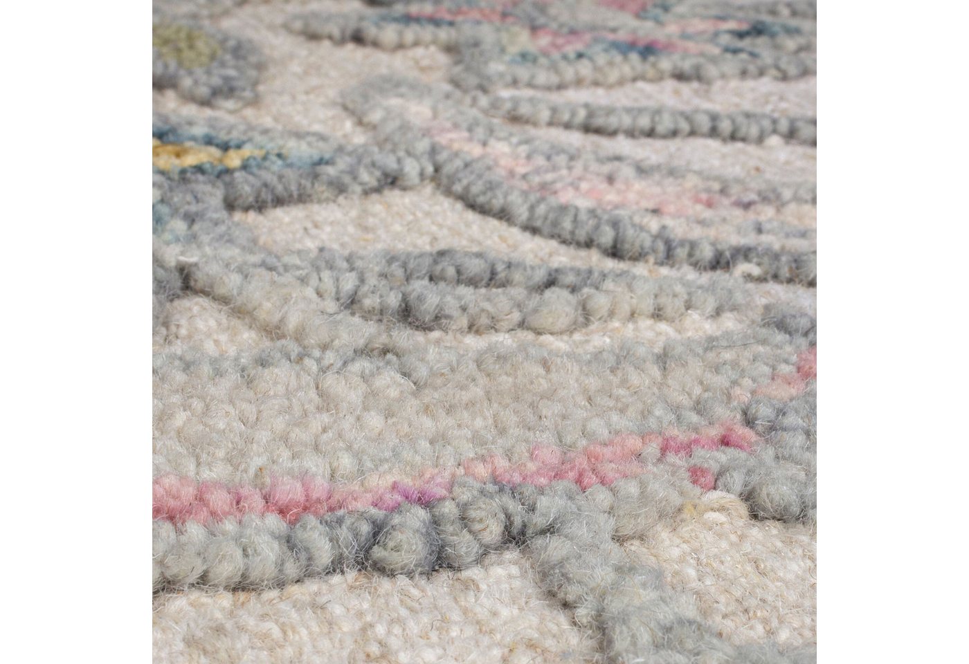 FLAIR RUGS Wollteppich Tania Floral, rechteckig, Höhe: 19 mm, mit verspieltem Blumen-Design Bild 4