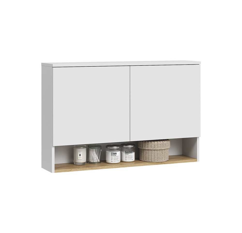 Vicco Hängeschrank Viktor, Weiß/Artisan-Eiche, 93.6 x 60 cm mit 2 Türen