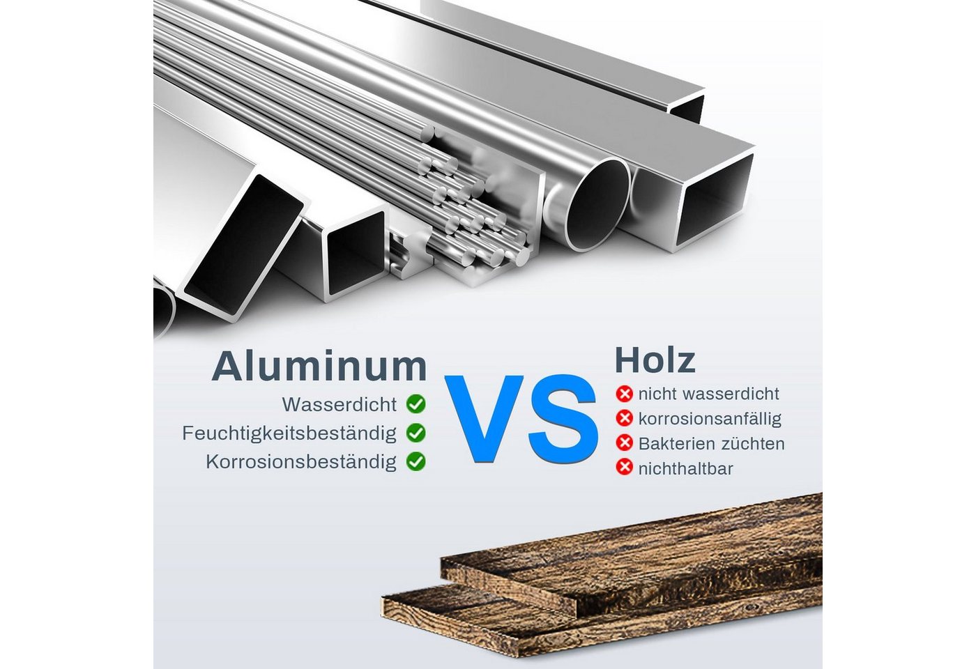 SONNI Badezimmerspiegelschrank Spiegelschrank Aluminum bad mit beleuchtung 50/65 cm Breite Touch Bild 4