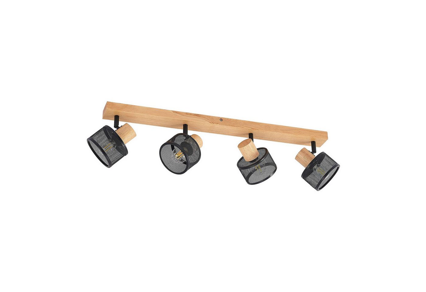 Lindby Deckenstrahler Evinora, Holz IP20, 4 x 40 W Bild 4