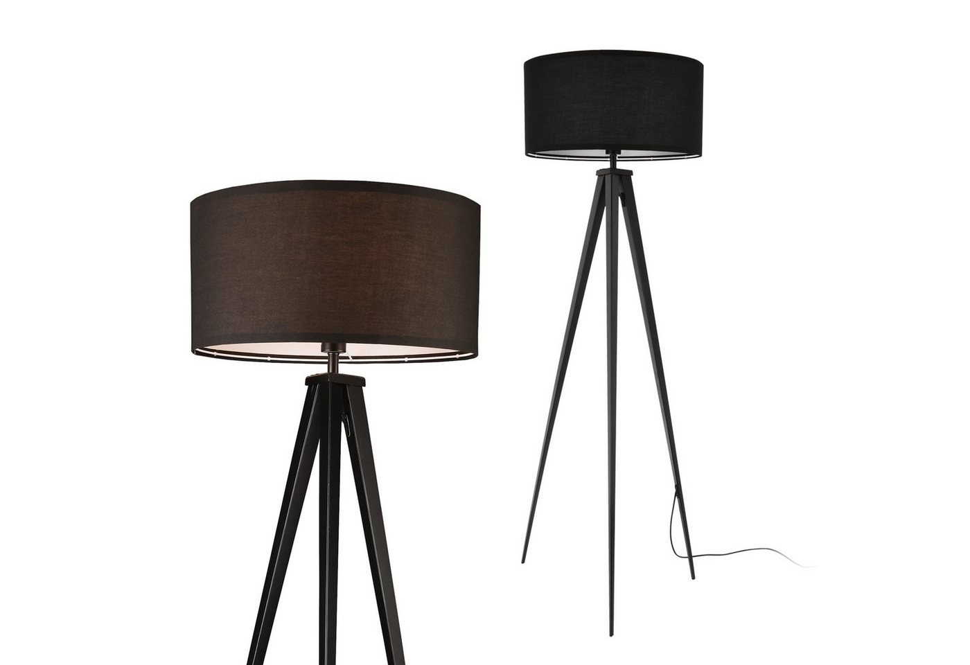 lux.pro Stehlampe, ohne Leuchtmittel, »Faro« Stehleuchte 3 Fuß Leuchte Standleuchte Schwarz Bild 3