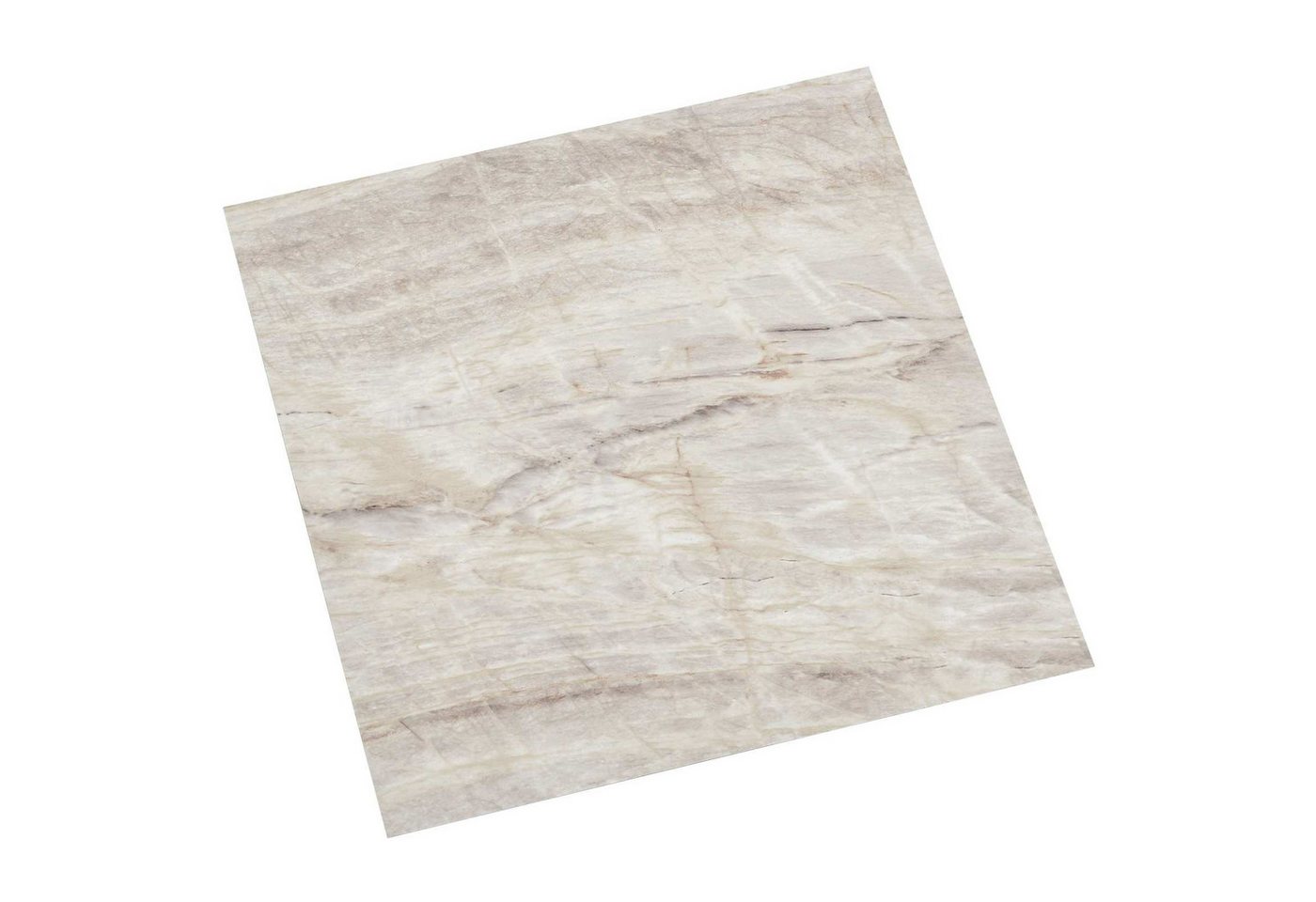 vidaXL Teppichboden Selbstklebende Bodenplanken Beige 30,5 x 30,5 cm 20 Stk. PVC, Quadratisch, Höhe: 0.15 mm Bild 2