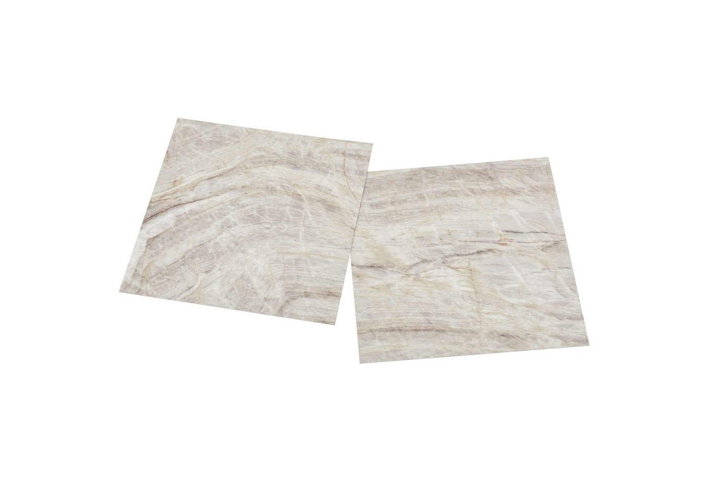 vidaXL Teppichboden Selbstklebende Bodenplanken Beige 30,5 x 30,5 cm 20 Stk. PVC, Quadratisch, Höhe: 0.15 mm Bild 4