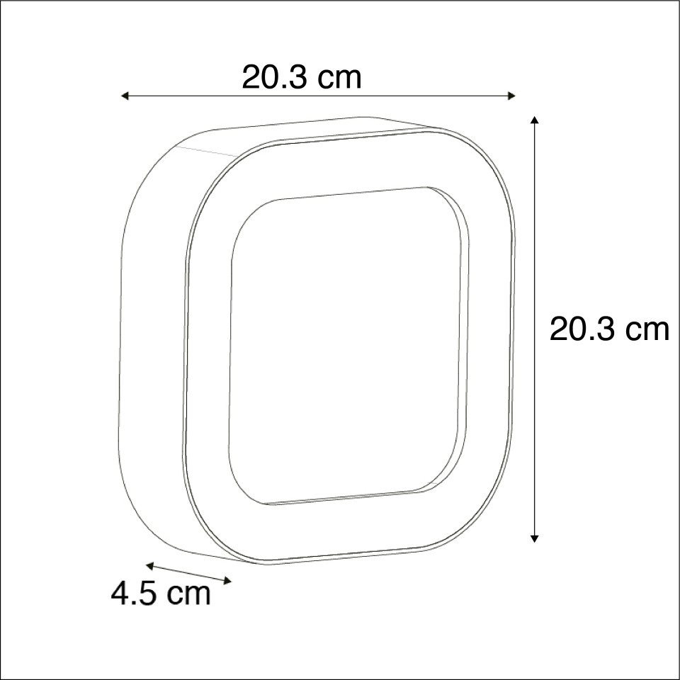 Qazqa Außen-Wandleuchte Ariel, LED fest integriert, (nicht austauschbare) LED, Grau, Modern, Aluminium, 1-flammig Bild 5