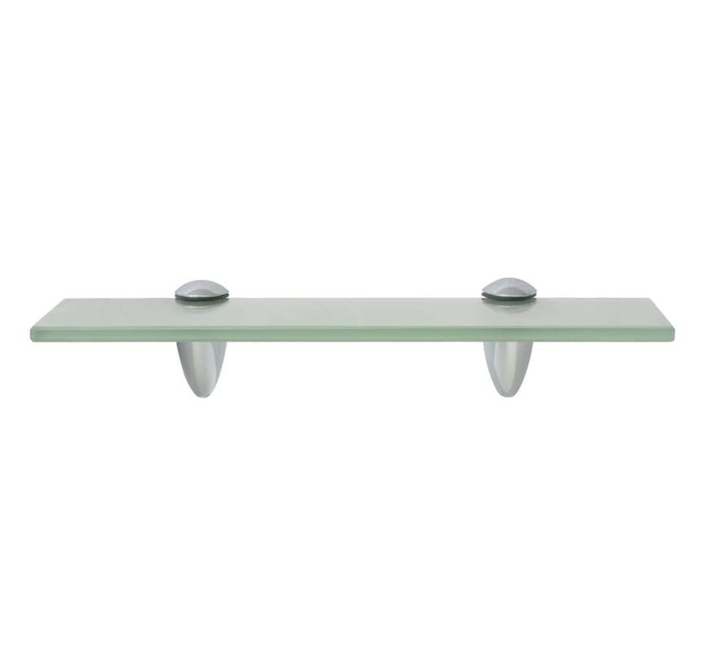 furnicato Wandregal Schweberegal Glas 30 x 20 cm Matt mit Zink-Legierung Befestigung, 1-tlg., Wandboard aus Sicherheitsglas mit 10 kg Tragkraft für das Badezimmer Bild 3