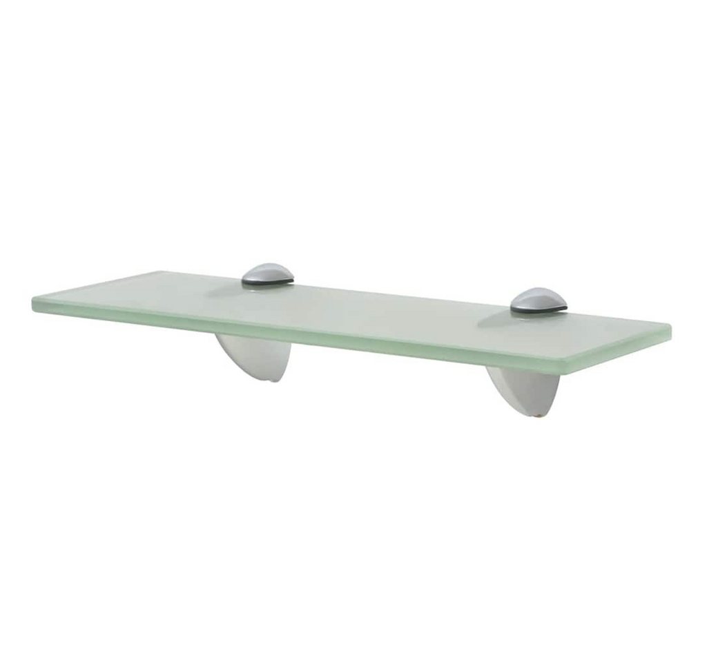 furnicato Wandregal Schweberegal Glas 30 x 20 cm Matt mit Zink-Legierung Befestigung, 1-tlg., Wandboard aus Sicherheitsglas mit 10 kg Tragkraft für das Badezimmer Bild 4