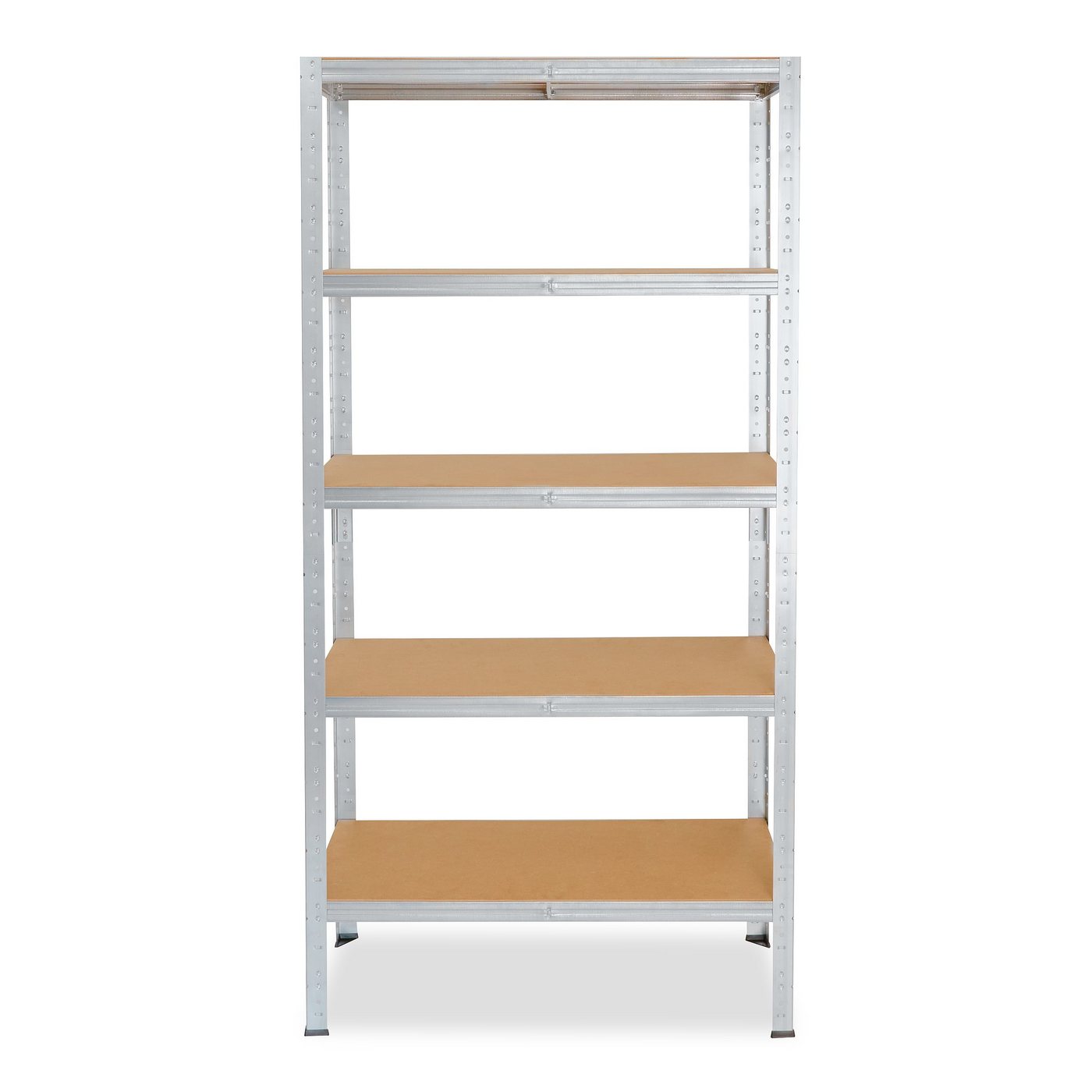 shelfplaza Schwerlastregal HOME, 180x70x50cm verzinkt, 5 Böden, Kellerregal, Garagenregal, Steckregal
