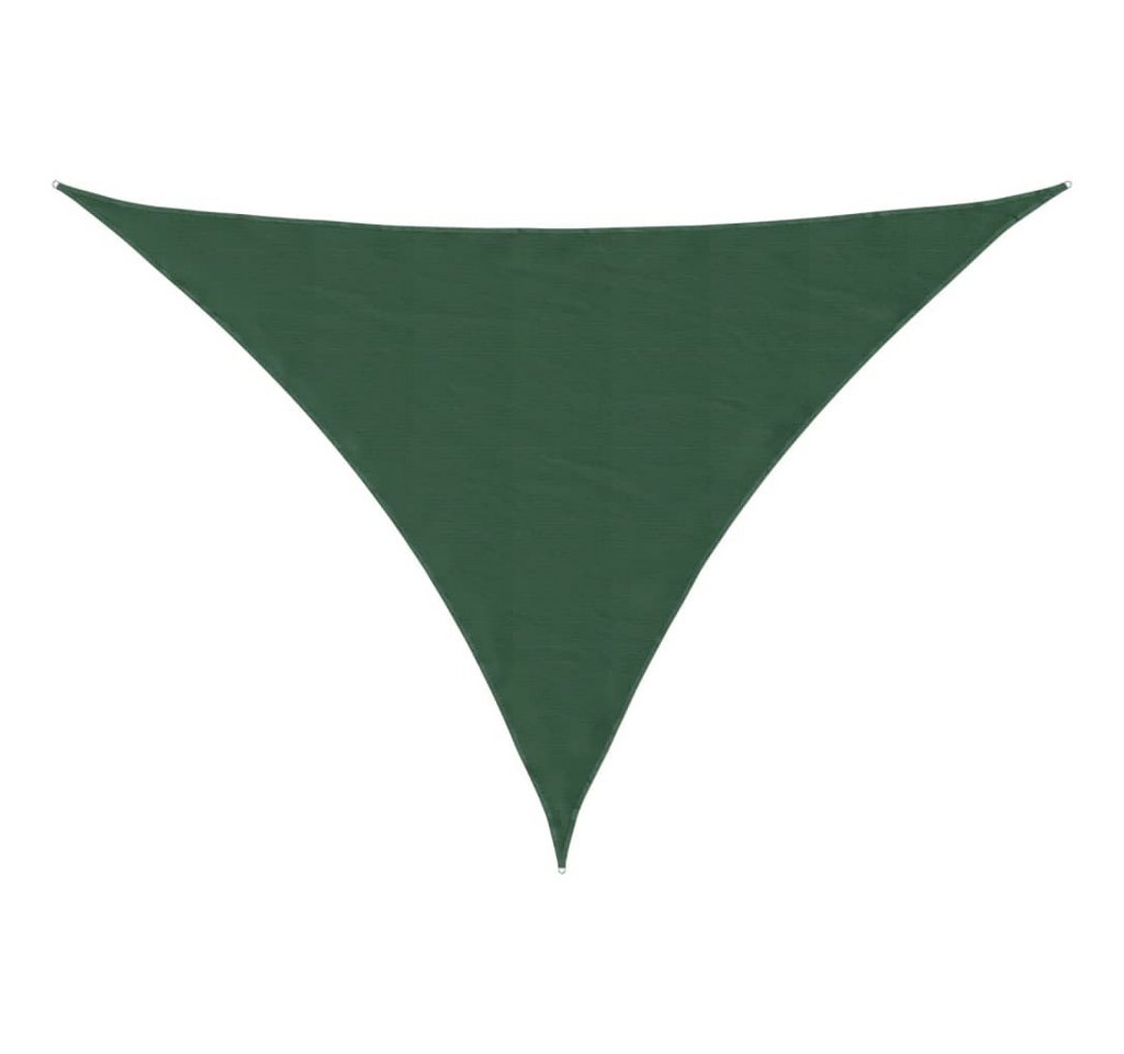furnicato Sonnensegel Dreieckiges 2,5 x 2,5 x 3,5 m Dunkelgrün, (1-tlg), UV-beständiger Sonnenschutz mit Edelstahlösen für den Garten Bild 3