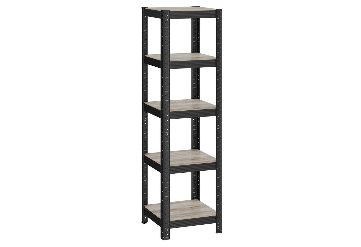 SONGMICS Standregal 5 Ablagen, verstellbar, 37 x 37 x 150 cm, bis 400 kg belastbar, 1-tlg., Bücherregal, Lagerregal, für Küche, Wohnzimmer Bild 4