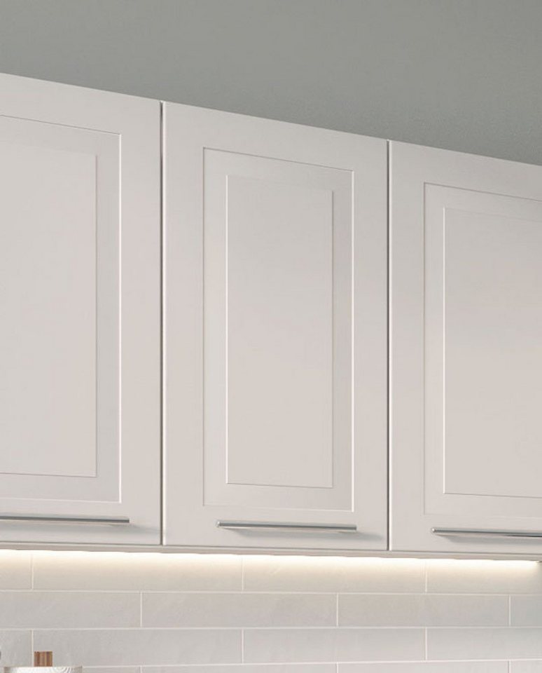 Feldmann-Wohnen Klapphängeschrank Rimini (1-türig, 2 Einlegeböden, 1-St., moderne Optik, MDF Kasetten-Fronten, Soft-Close) 60x32,5x72cm Farbe wählbar Bild 2