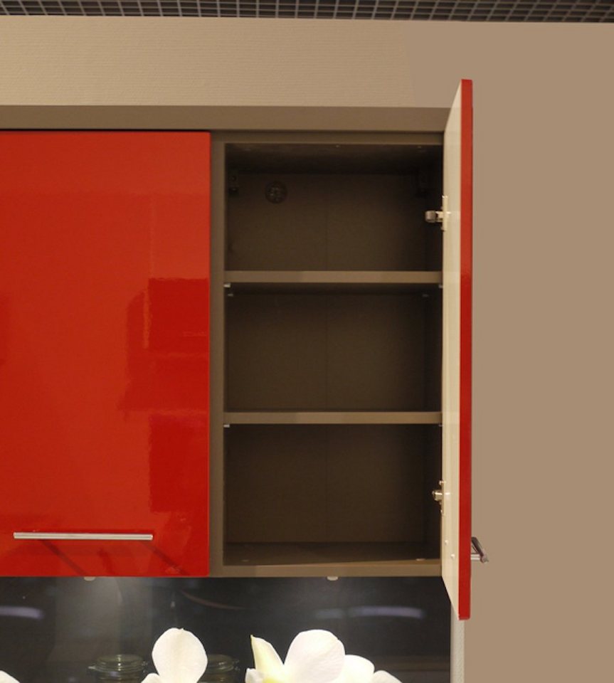 Feldmann-Wohnen Klapphängeschrank Rimini (1-türig, 2 Einlegeböden, 1-St., moderne Optik, MDF Kasetten-Fronten, Soft-Close) 60x32,5x72cm Farbe wählbar Bild 3