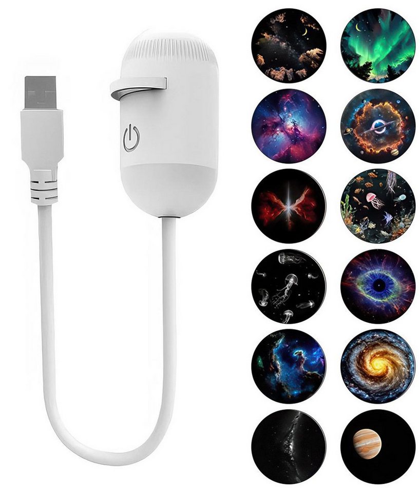 FELIXLEO LED-Sternenhimmel 2-in-1 Sternenhimmel Projektor mit Nachtlicht USB 12 Projektionen Bild 2