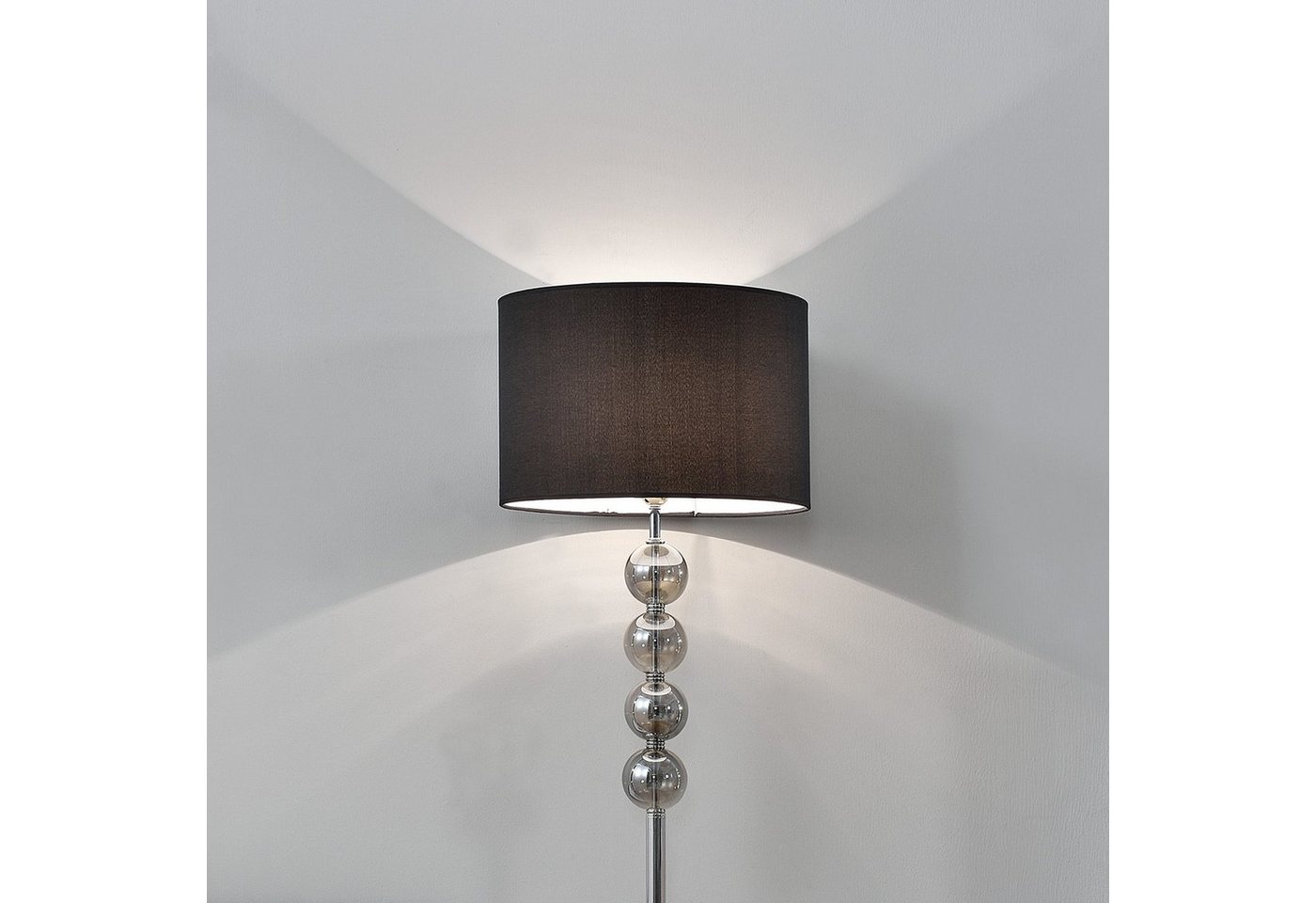 lux.pro Stehlampe, ohne Leuchtmittel, »Spheridern« - 158cm - Schwarz - 1xE27