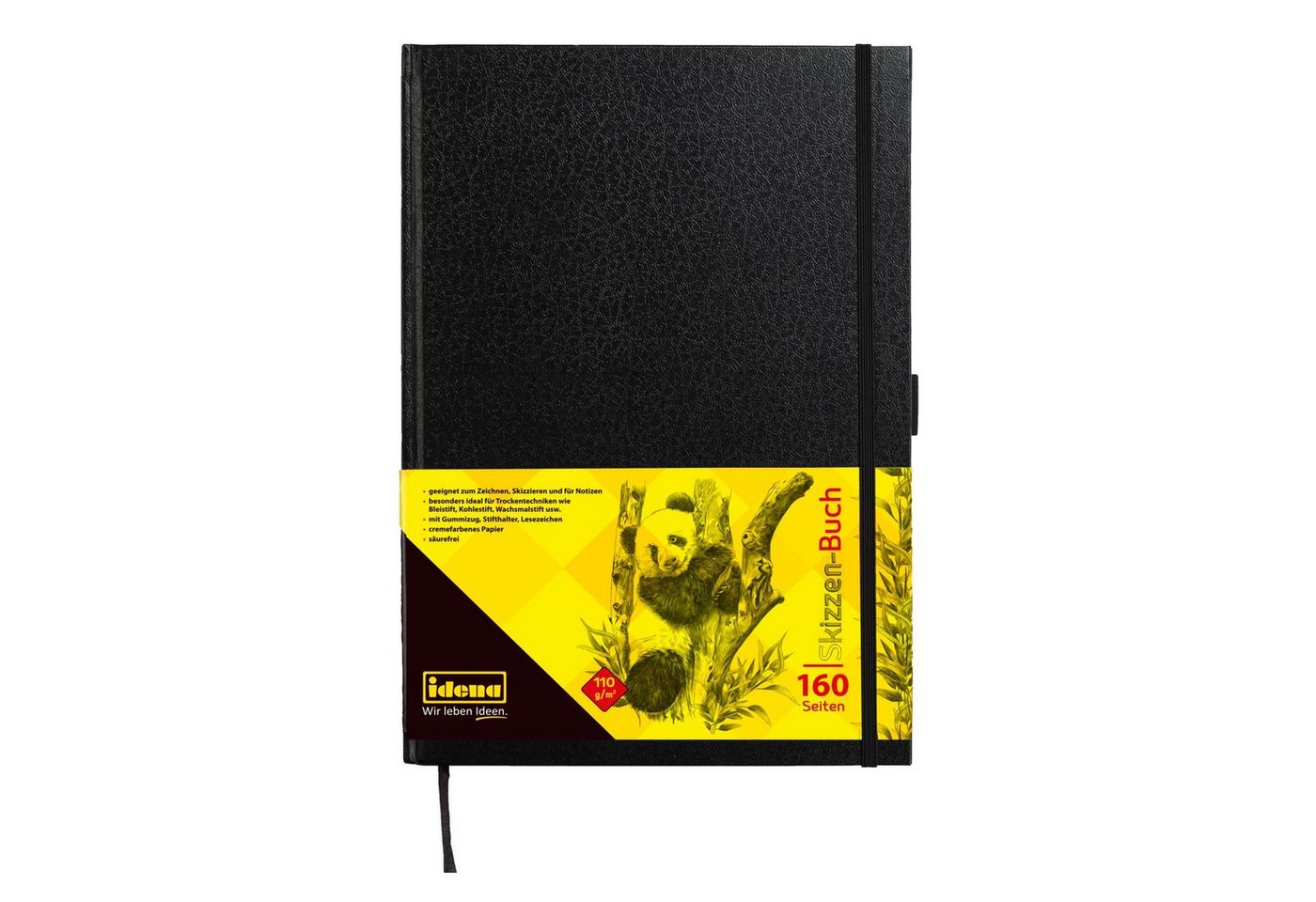 Idena Skizzenblock Idena 63142 - Skizzenbuch, A4, blanko, 80 Blatt, 110 g/m², Hardcover Bild 3