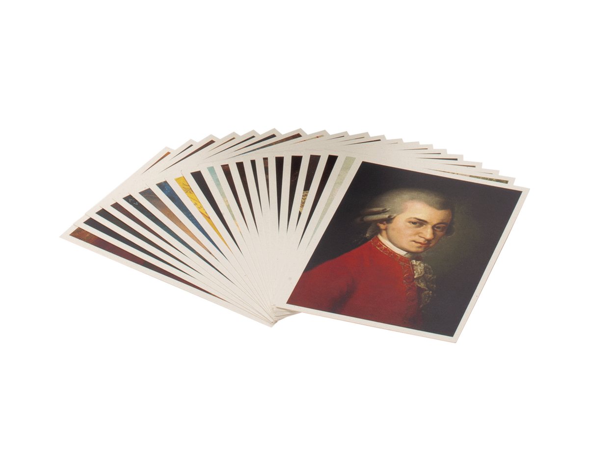 Postkarte Mozart: Das Genie der Musik, 20 Postkarten gedruckt auf Apfelpapier Bild 2