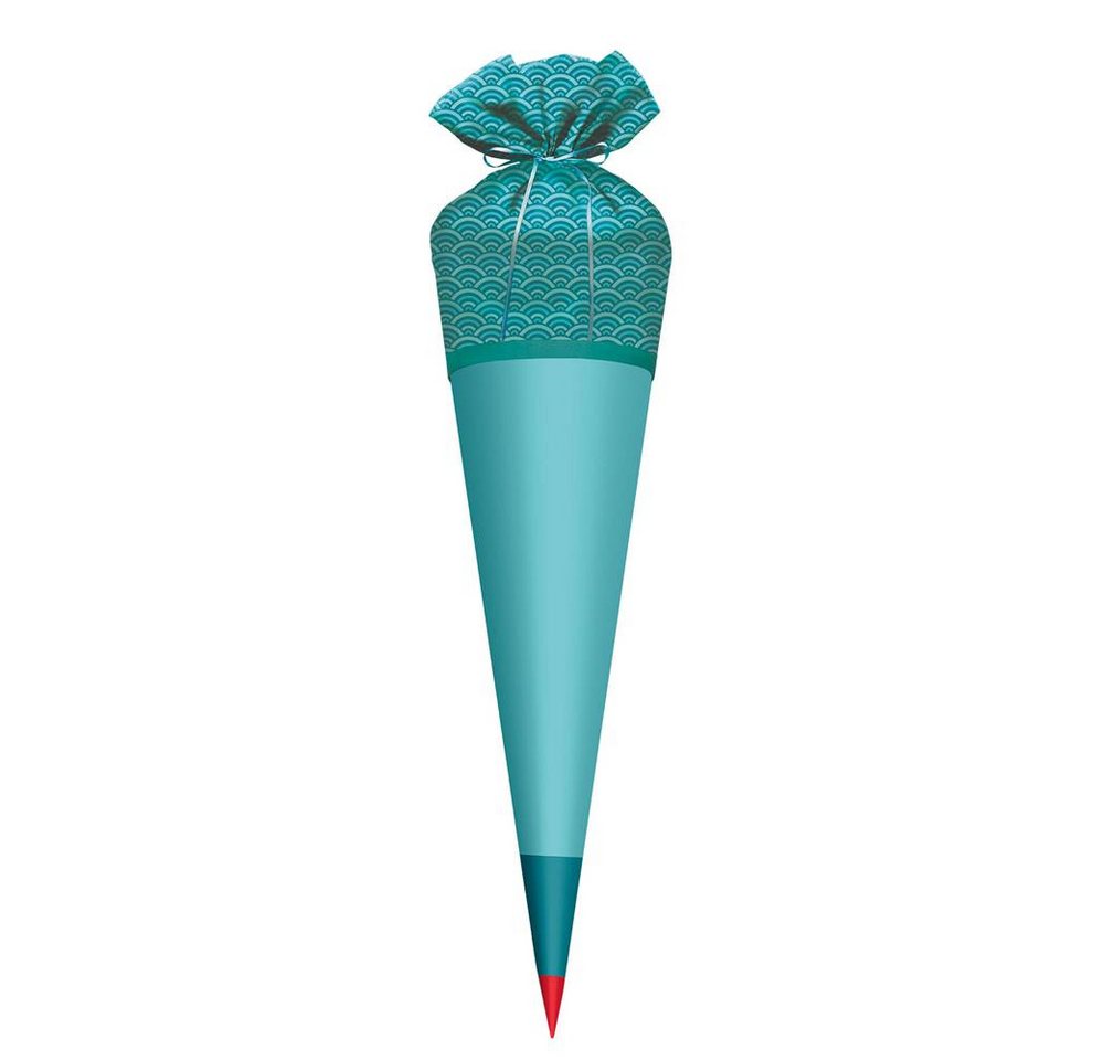 Roth Schultüte Stoffbezug Türkis, Stoffbezug 70 cm Türkis, rund
