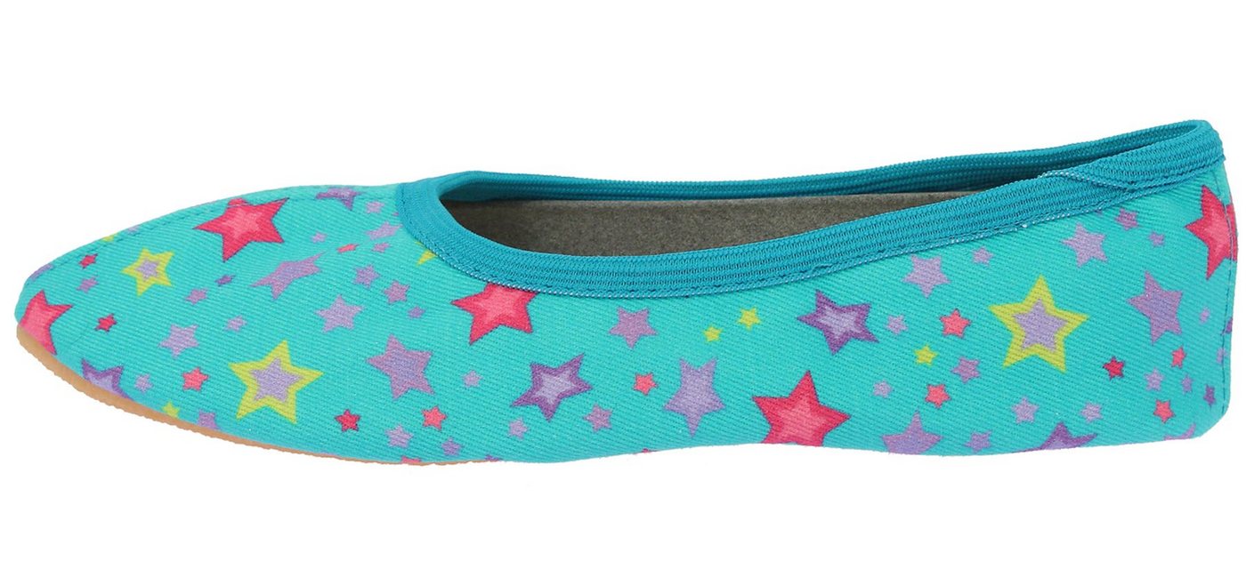 Beck Schläppchen Sternchen mit atmungsaktiver Sohle Gymnastikschuh (bis Gr. 38 erhältlich, rundum atmungsaktiv) perfekt gegen Schwitzefüße Bild 5