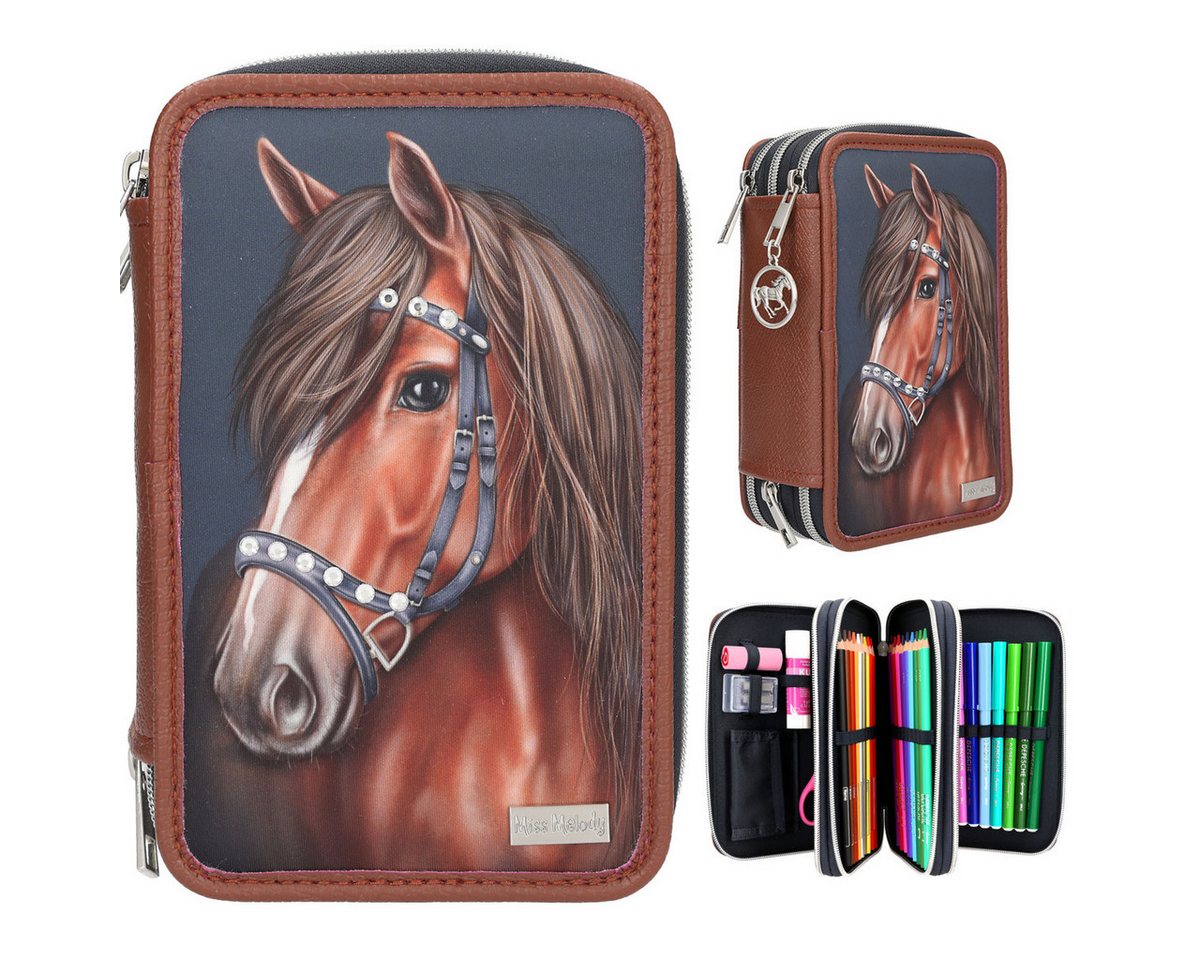 Depesche Federtasche DEPESCHE Miss Melody Federtasche 3fach Luxury Horse Bild 2