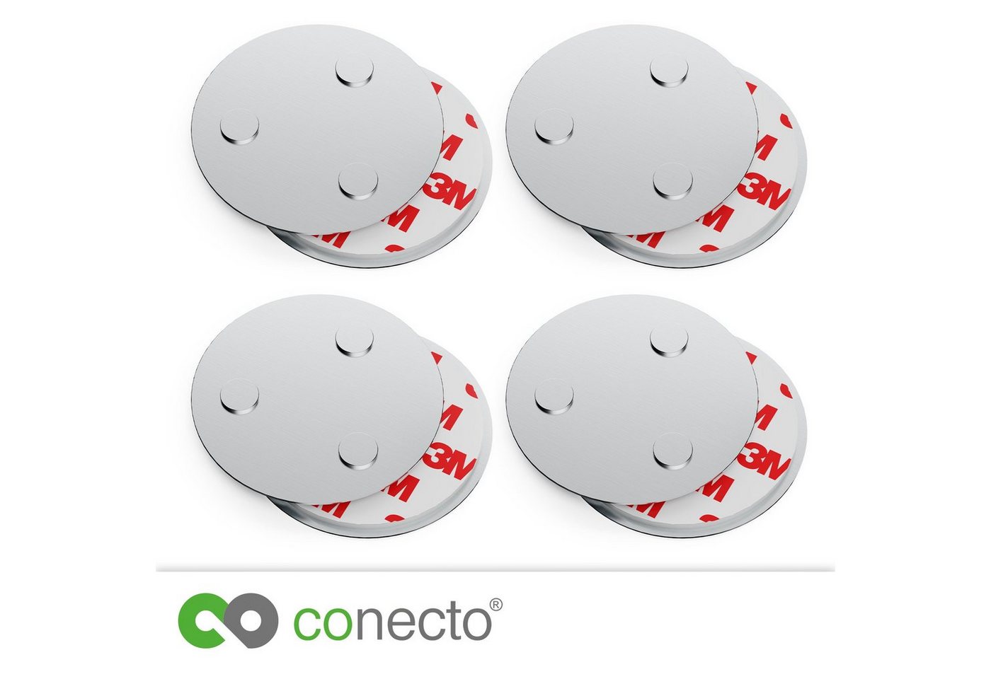 conecto Magnethalter conecto Magnet-Halterung, starke Magnet-Befestigung, universell verwen (4-St) Bild 2