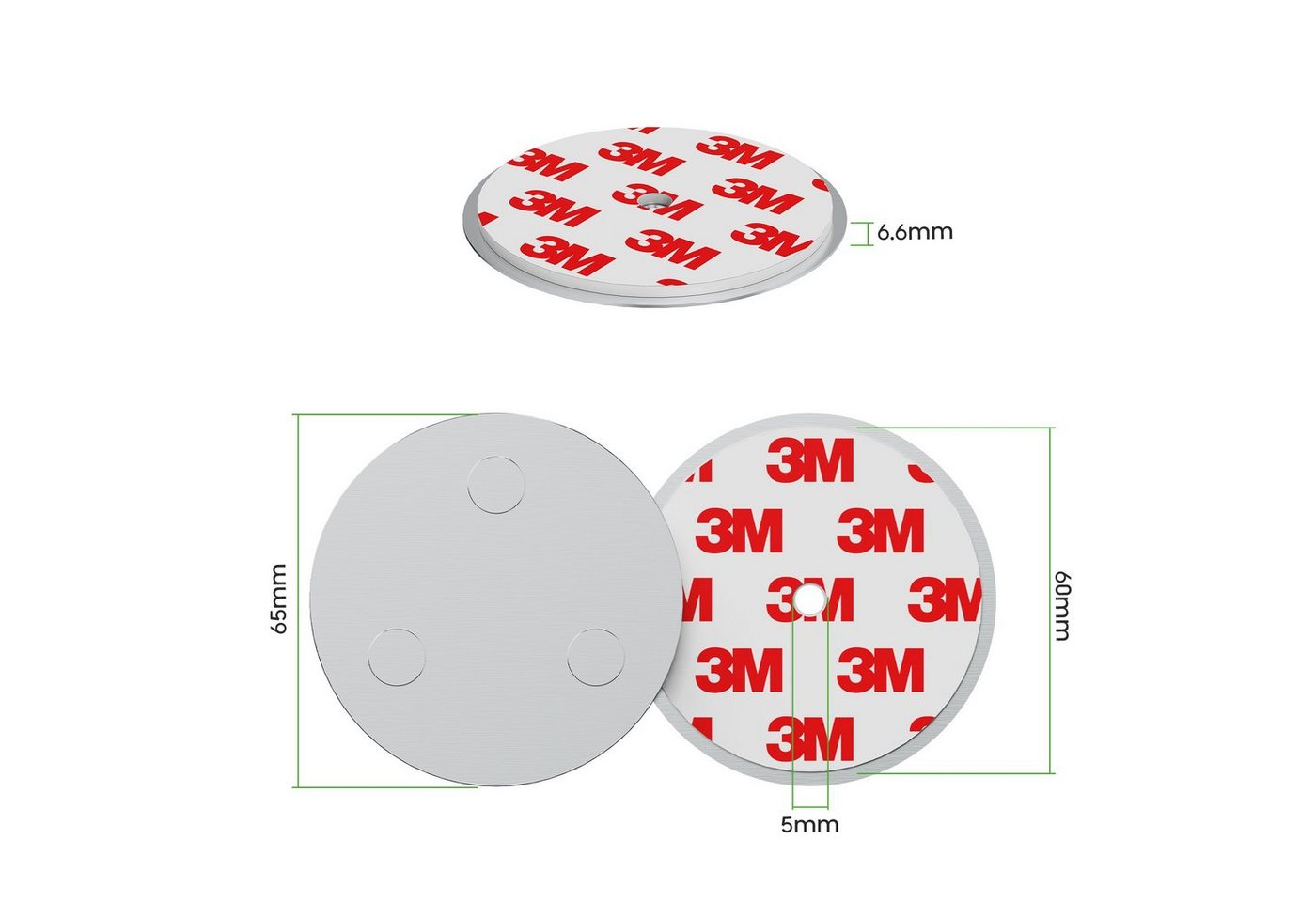 conecto Magnethalter conecto Magnet-Halterung, starke Magnet-Befestigung, universell verwen (4-St) Bild 3