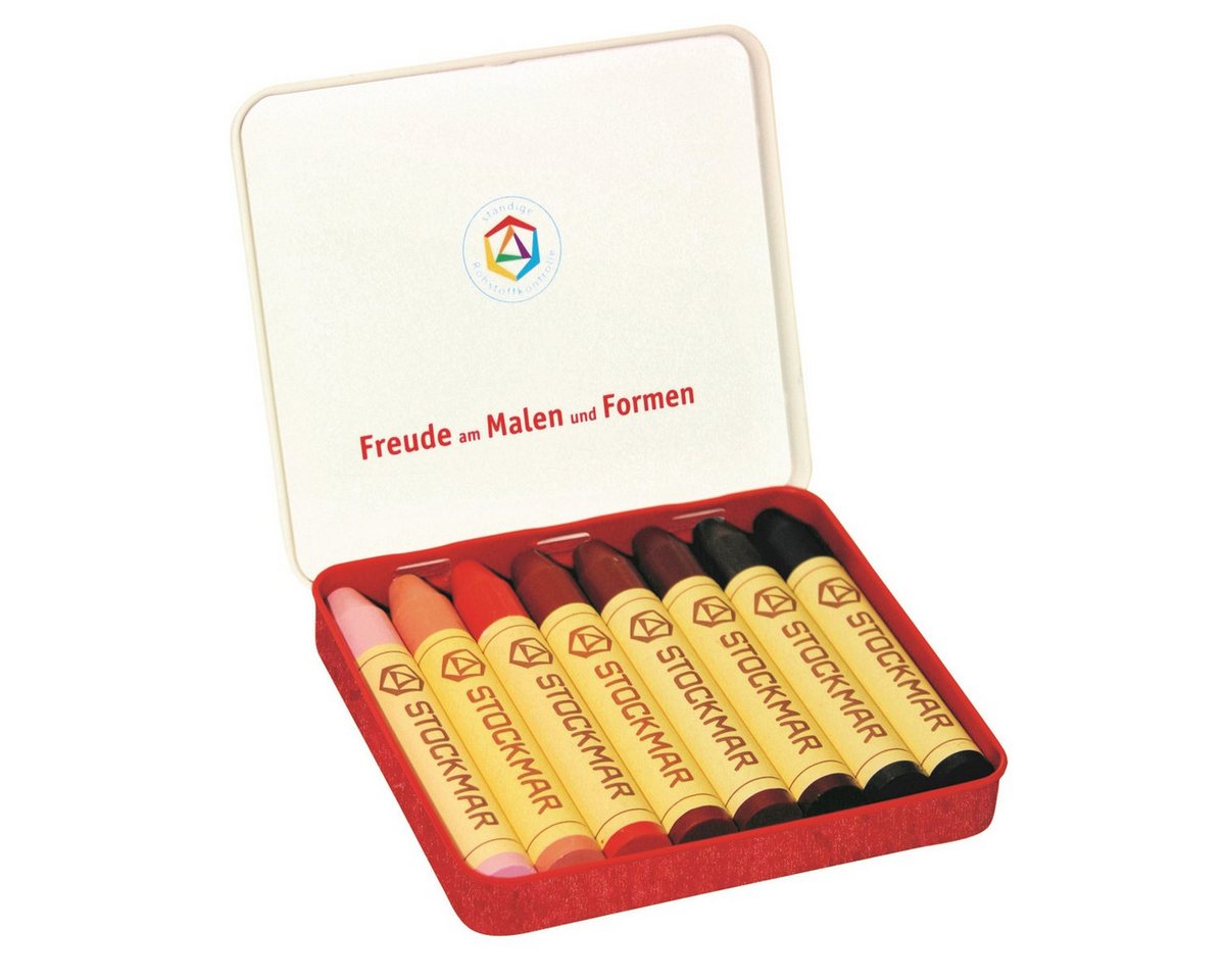 Stockmar Wachsmalstift STOCKMAR Wachsmalstifte 8 Stück Metalletui