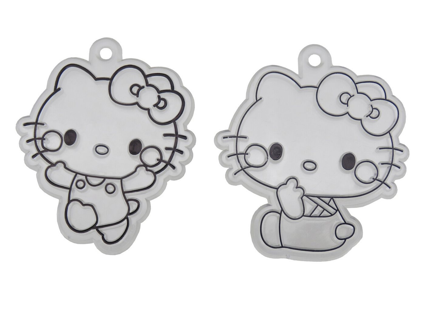 Hello Kitty Kreativset - Bastelset Anhänger bemalen 6 Motive 8 Farben 6 Schlüsselringe Kinder, (20-tlg) Bild 4