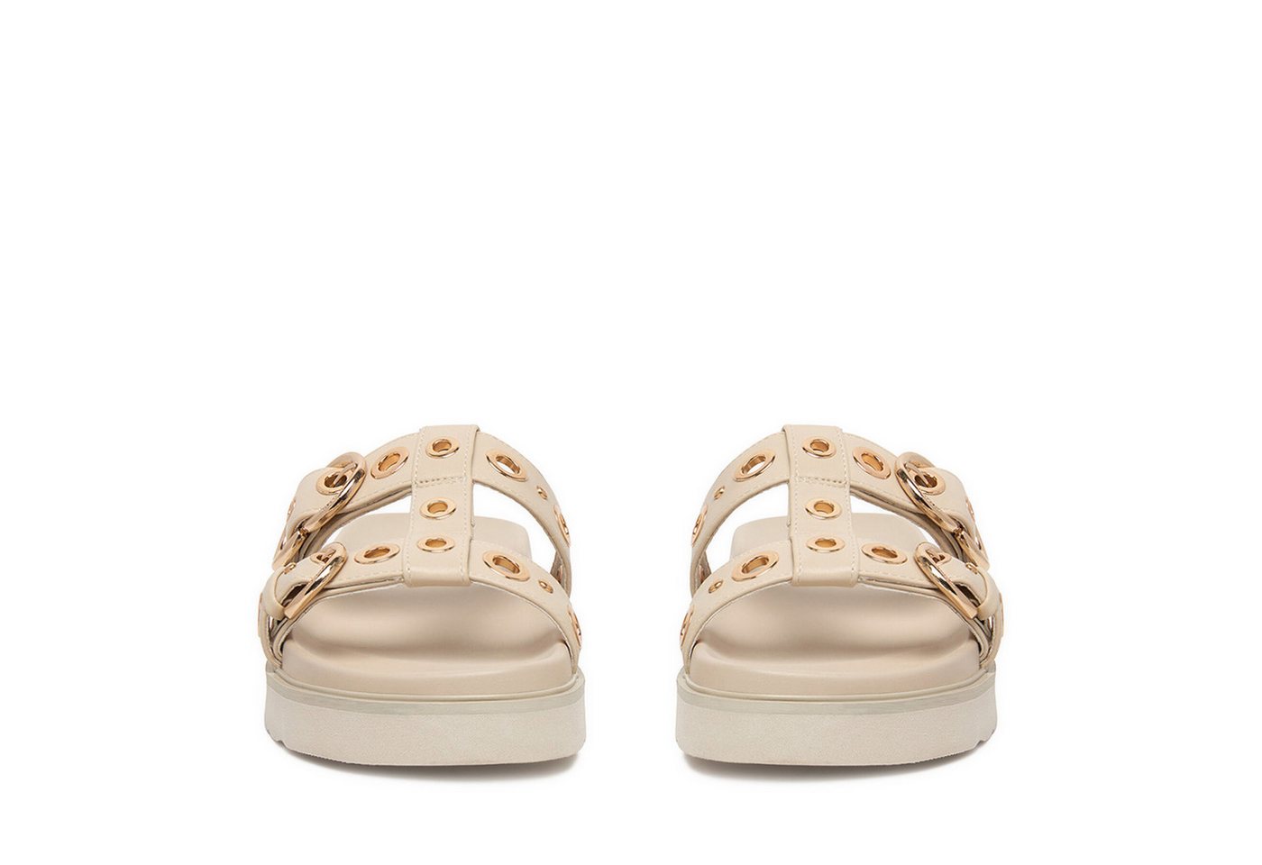 Mexx Mexx Damen-Flip-Flops Beige Badepantolette Bild 2