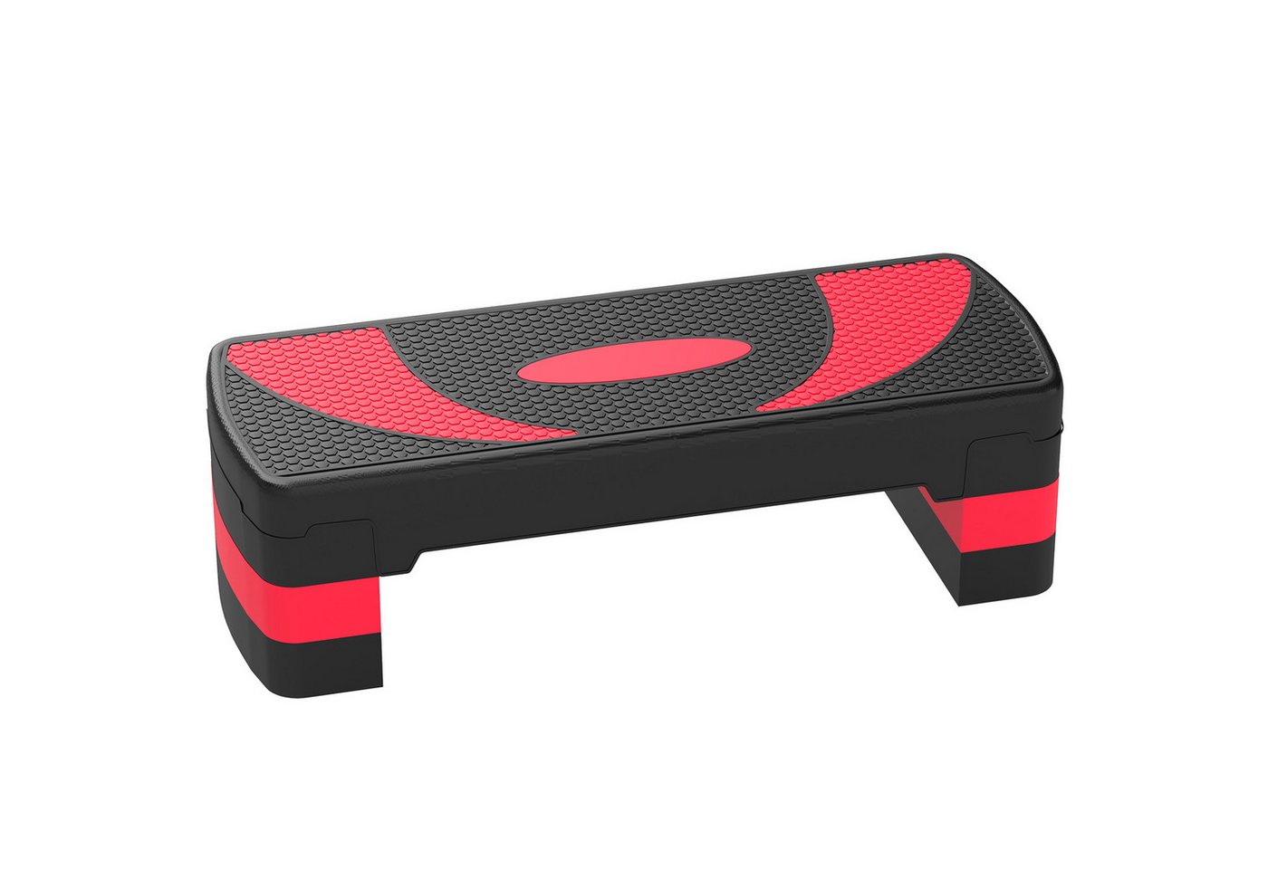 MC Star Stepper Aerobic-Stepper höhenverstellbar Fitness Heimtrainer (mit 3 Stufen (10/15/20 cm), für Indoor Outdoor Belastbarkeit bis 150 kg Rot) Bild 5