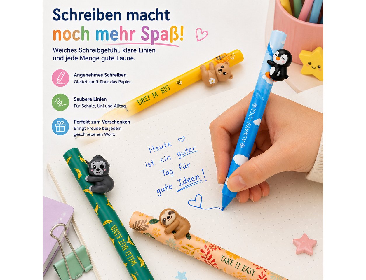 Legami Druckkugelschreiber Legami Druckkugelschreiber als Set Bild 5