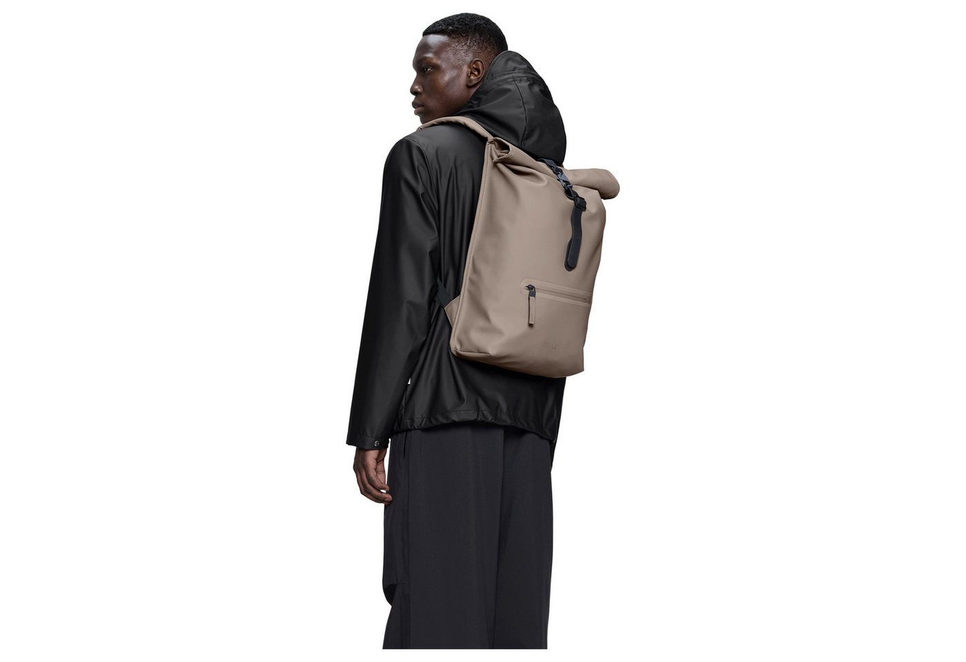 Rains Rucksack Rolltop - Rucksack 16" 48 cm (cinder) Bild 5