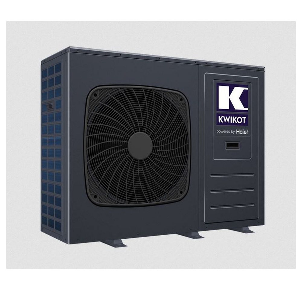 Haier Luft-Wasser-Wärmepumpe Kwikot by Haier 8 kW Monoblock-Wärmepumpe R290 A+++ KAWM08-Nd2(GN)